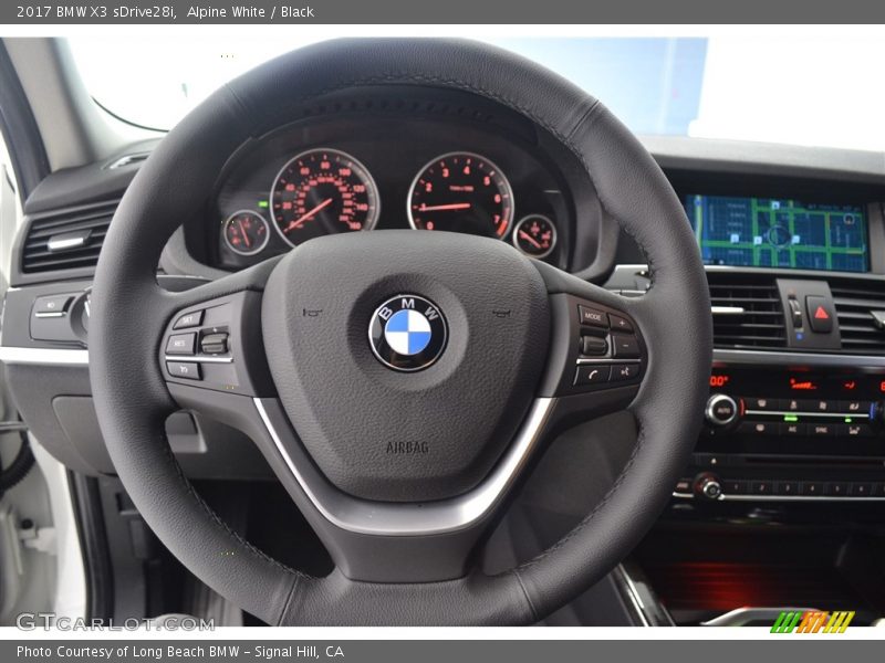 Alpine White / Black 2017 BMW X3 sDrive28i