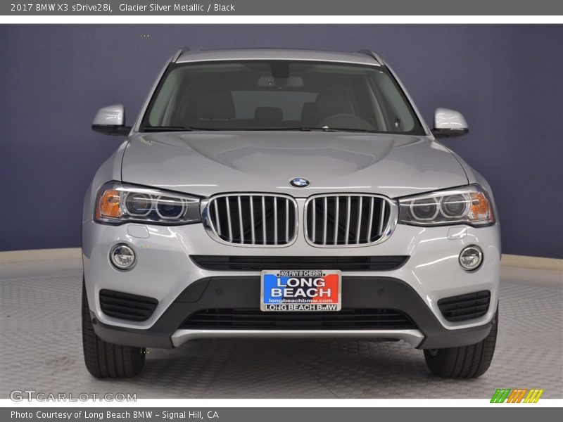 Glacier Silver Metallic / Black 2017 BMW X3 sDrive28i