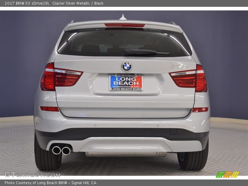 Glacier Silver Metallic / Black 2017 BMW X3 sDrive28i