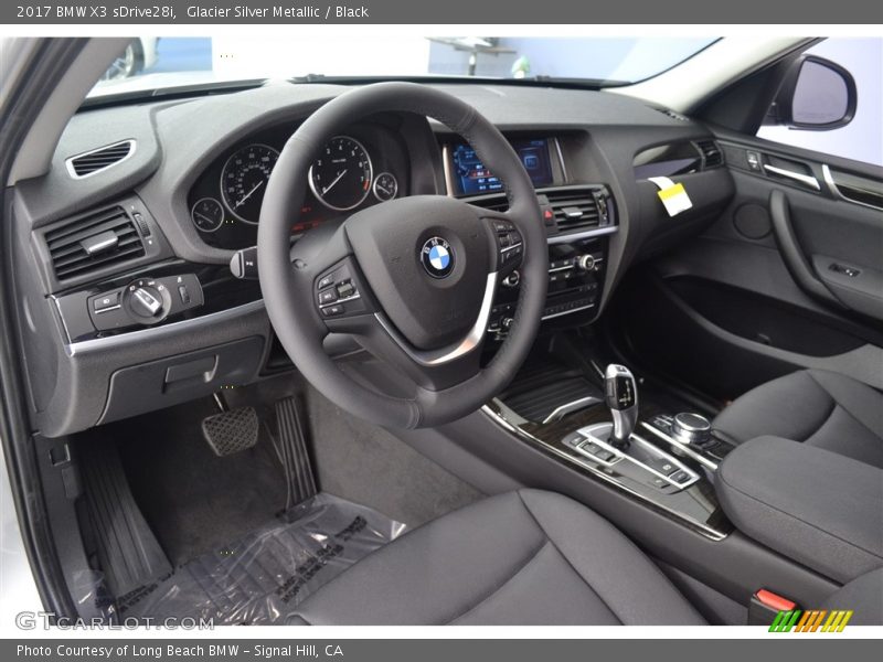 Glacier Silver Metallic / Black 2017 BMW X3 sDrive28i