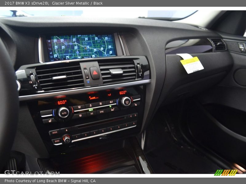 Glacier Silver Metallic / Black 2017 BMW X3 sDrive28i