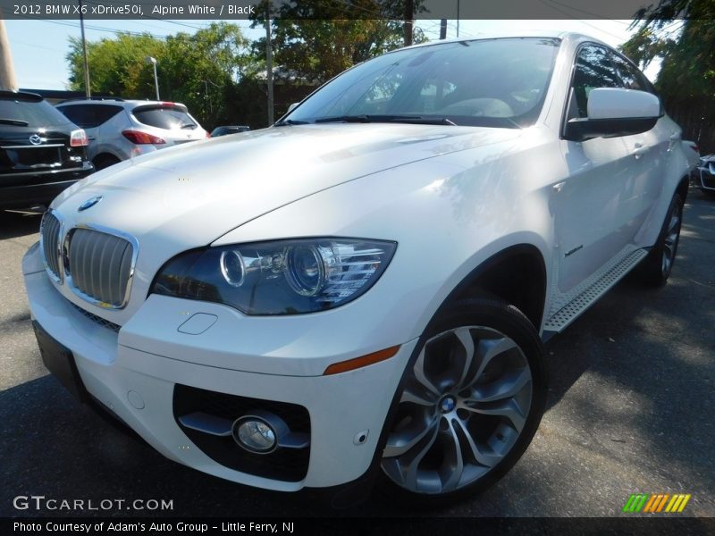 Alpine White / Black 2012 BMW X6 xDrive50i