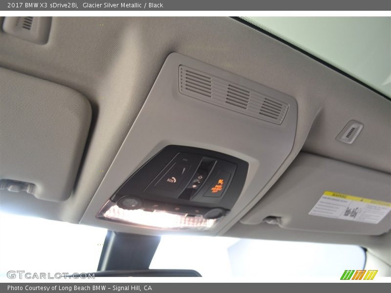 Glacier Silver Metallic / Black 2017 BMW X3 sDrive28i