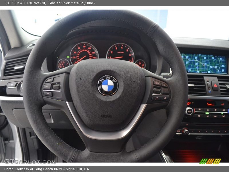 Glacier Silver Metallic / Black 2017 BMW X3 sDrive28i