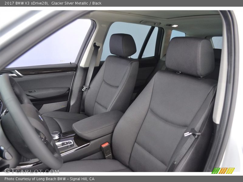 Glacier Silver Metallic / Black 2017 BMW X3 sDrive28i