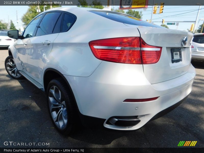 Alpine White / Black 2012 BMW X6 xDrive50i