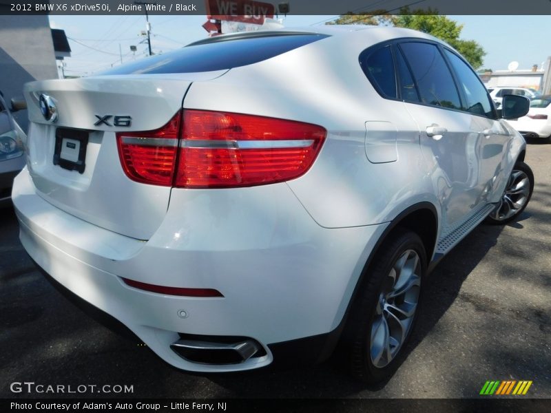 Alpine White / Black 2012 BMW X6 xDrive50i