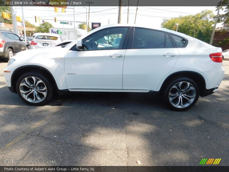 Alpine White / Black 2012 BMW X6 xDrive50i