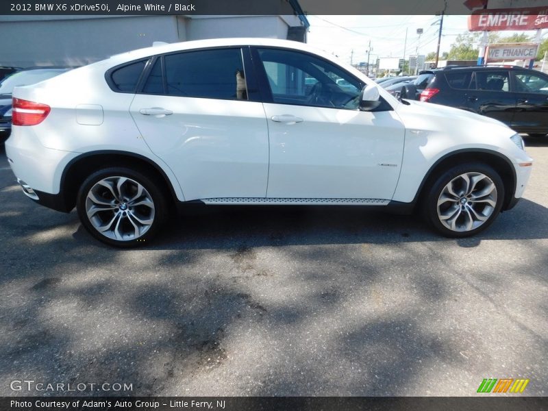 Alpine White / Black 2012 BMW X6 xDrive50i