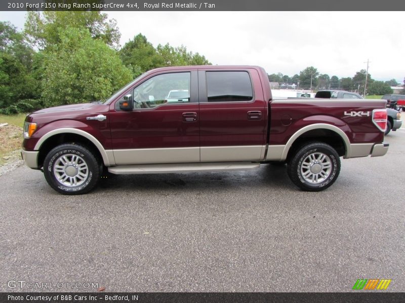 Royal Red Metallic / Tan 2010 Ford F150 King Ranch SuperCrew 4x4