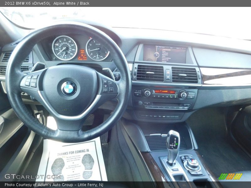 Alpine White / Black 2012 BMW X6 xDrive50i