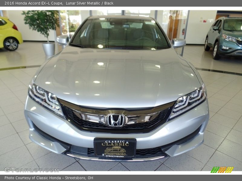 Lunar Silver Metallic / Black 2016 Honda Accord EX-L Coupe