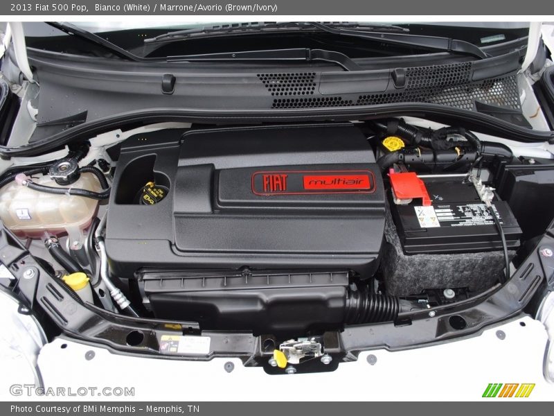 Bianco (White) / Marrone/Avorio (Brown/Ivory) 2013 Fiat 500 Pop