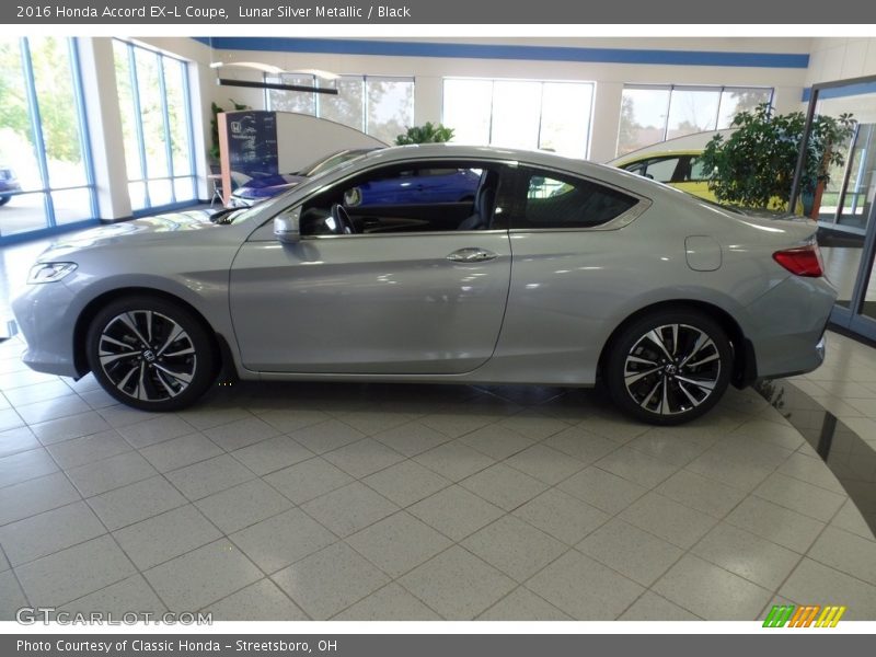Lunar Silver Metallic / Black 2016 Honda Accord EX-L Coupe