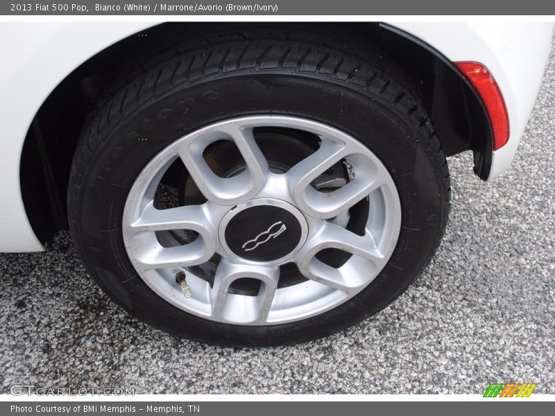 Bianco (White) / Marrone/Avorio (Brown/Ivory) 2013 Fiat 500 Pop