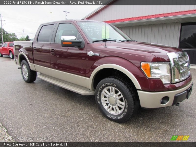 Royal Red Metallic / Tan 2010 Ford F150 King Ranch SuperCrew 4x4