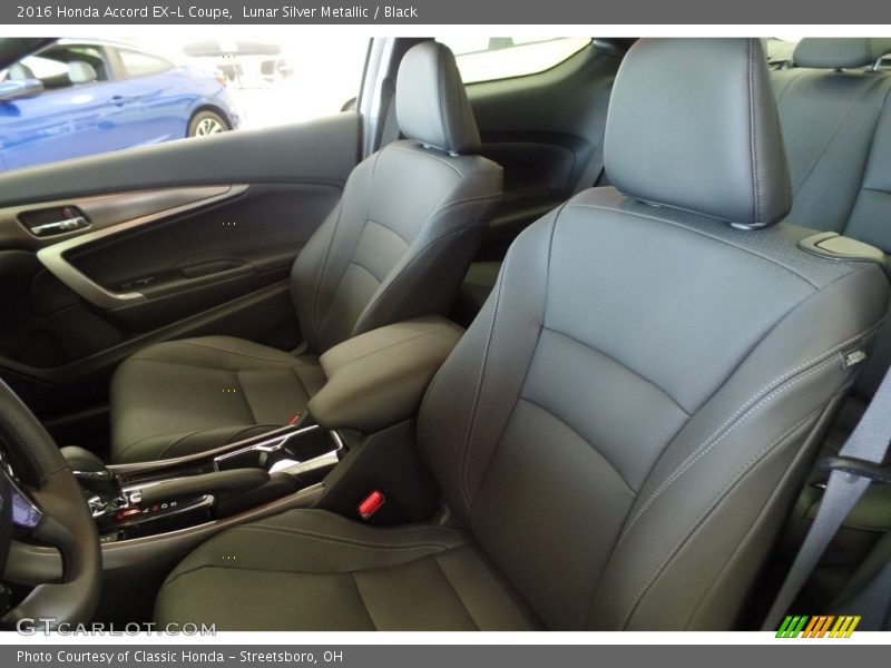 Lunar Silver Metallic / Black 2016 Honda Accord EX-L Coupe