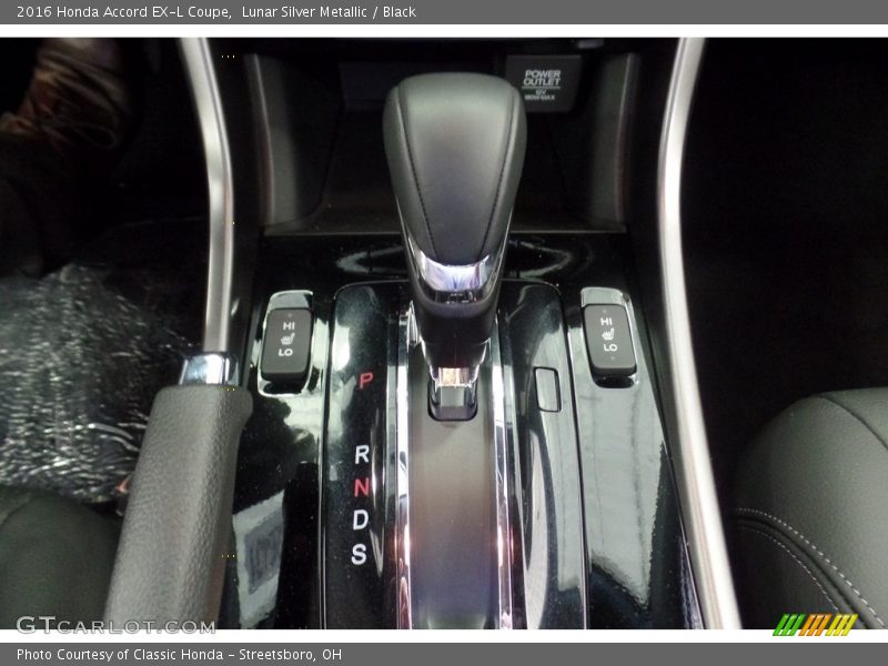 Lunar Silver Metallic / Black 2016 Honda Accord EX-L Coupe