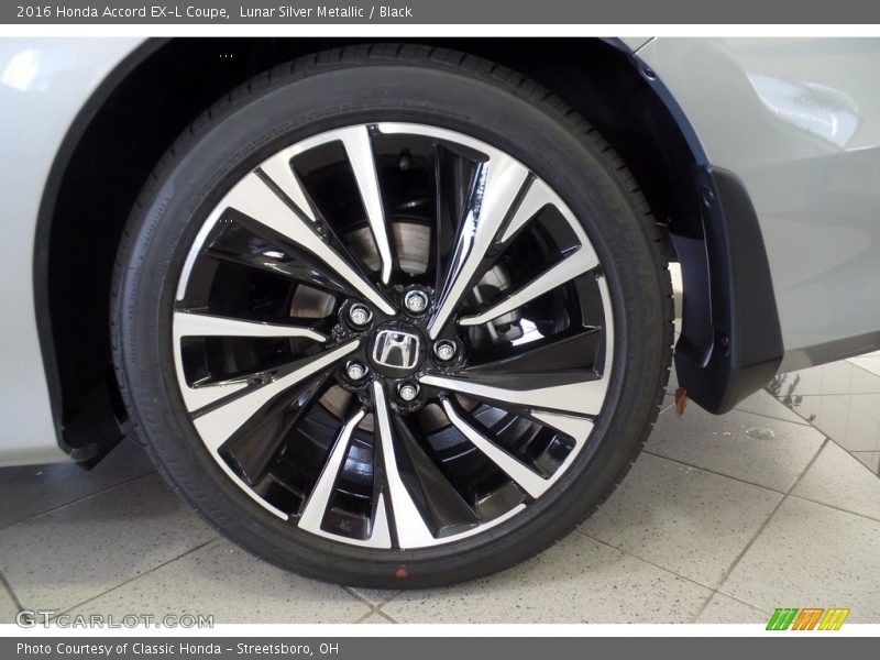 Lunar Silver Metallic / Black 2016 Honda Accord EX-L Coupe