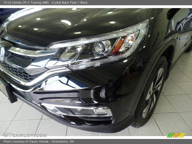 Crystal Black Pearl / Black 2016 Honda CR-V Touring AWD