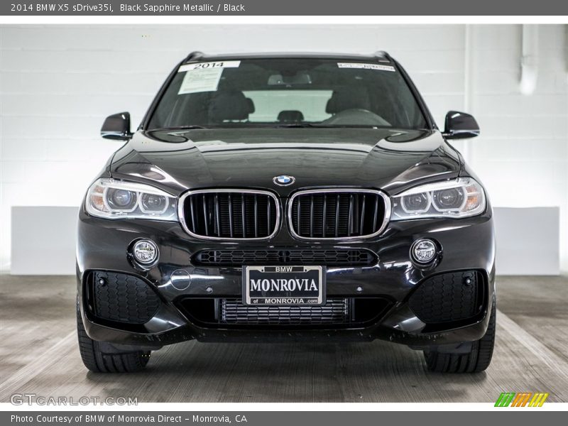 Black Sapphire Metallic / Black 2014 BMW X5 sDrive35i