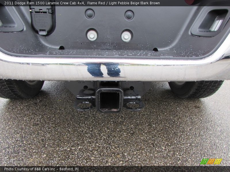 Flame Red / Light Pebble Beige/Bark Brown 2011 Dodge Ram 1500 Laramie Crew Cab 4x4