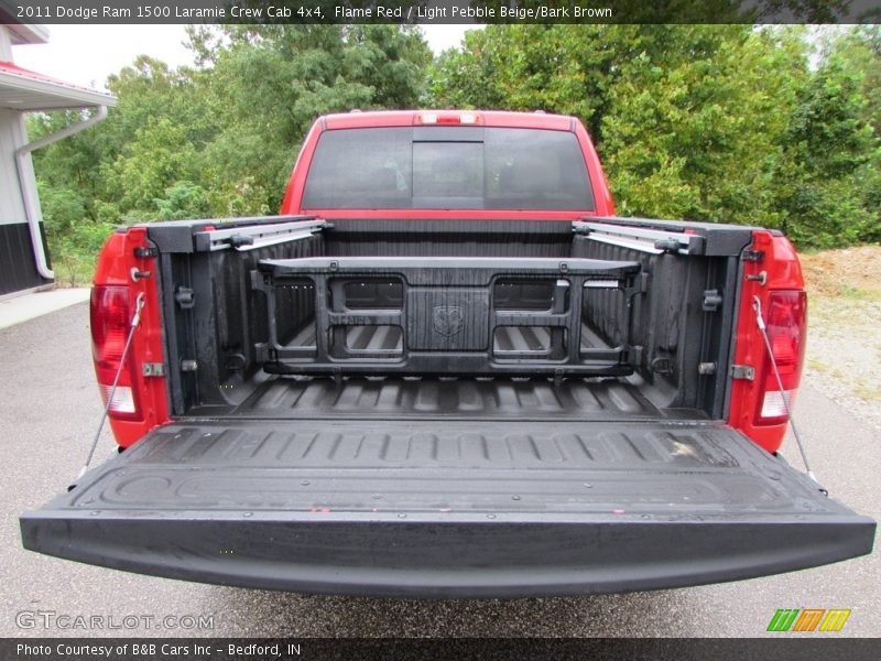 Flame Red / Light Pebble Beige/Bark Brown 2011 Dodge Ram 1500 Laramie Crew Cab 4x4