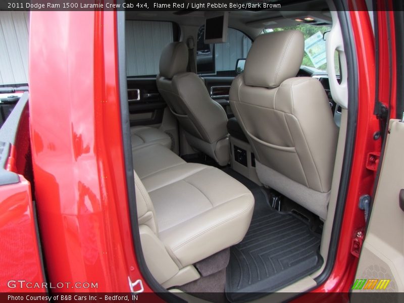 Flame Red / Light Pebble Beige/Bark Brown 2011 Dodge Ram 1500 Laramie Crew Cab 4x4