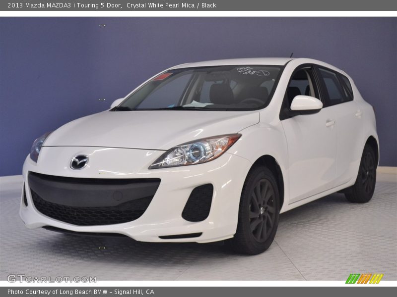 Crystal White Pearl Mica / Black 2013 Mazda MAZDA3 i Touring 5 Door