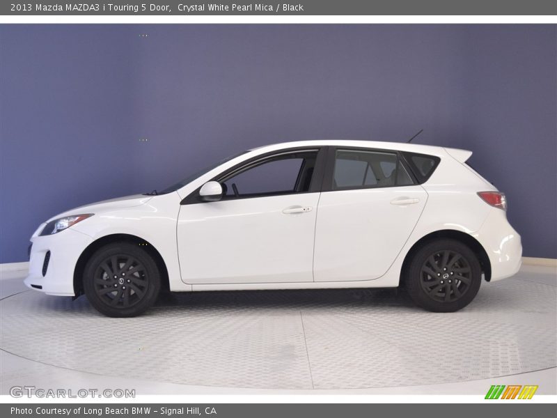 Crystal White Pearl Mica / Black 2013 Mazda MAZDA3 i Touring 5 Door