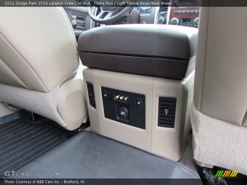 Flame Red / Light Pebble Beige/Bark Brown 2011 Dodge Ram 1500 Laramie Crew Cab 4x4