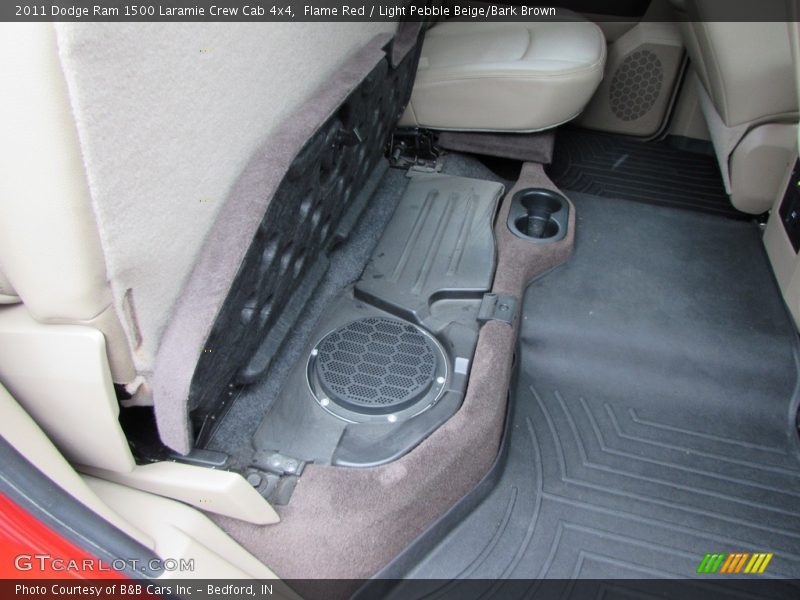 Flame Red / Light Pebble Beige/Bark Brown 2011 Dodge Ram 1500 Laramie Crew Cab 4x4