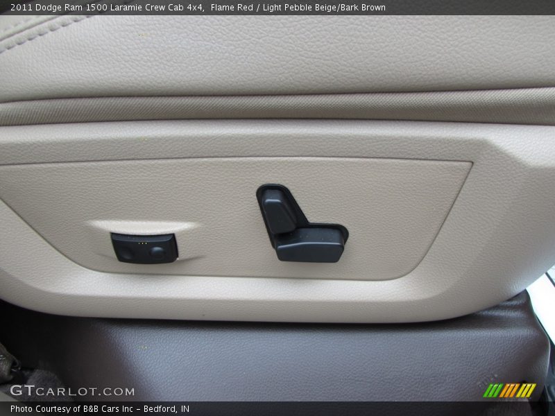 Flame Red / Light Pebble Beige/Bark Brown 2011 Dodge Ram 1500 Laramie Crew Cab 4x4