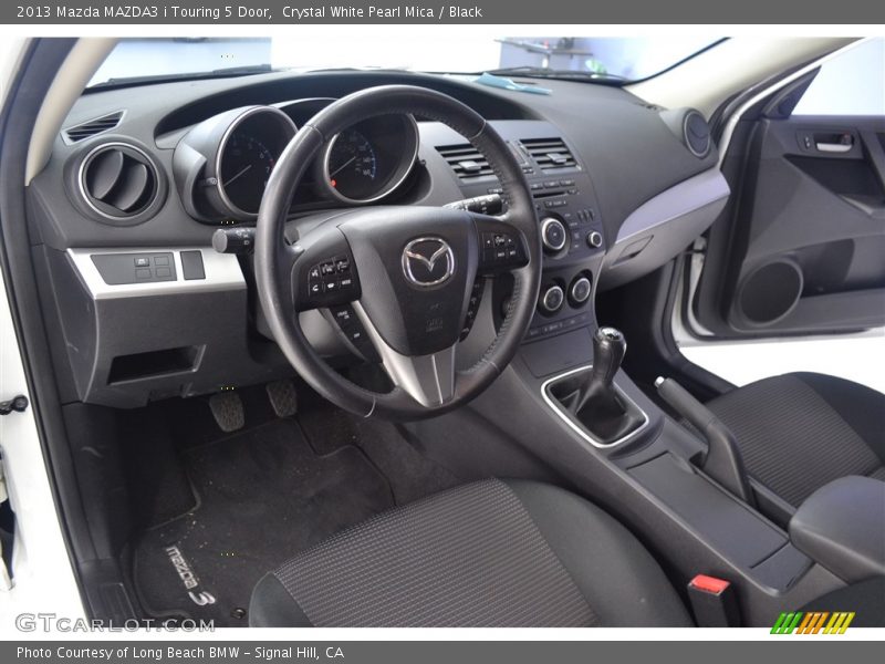 Crystal White Pearl Mica / Black 2013 Mazda MAZDA3 i Touring 5 Door