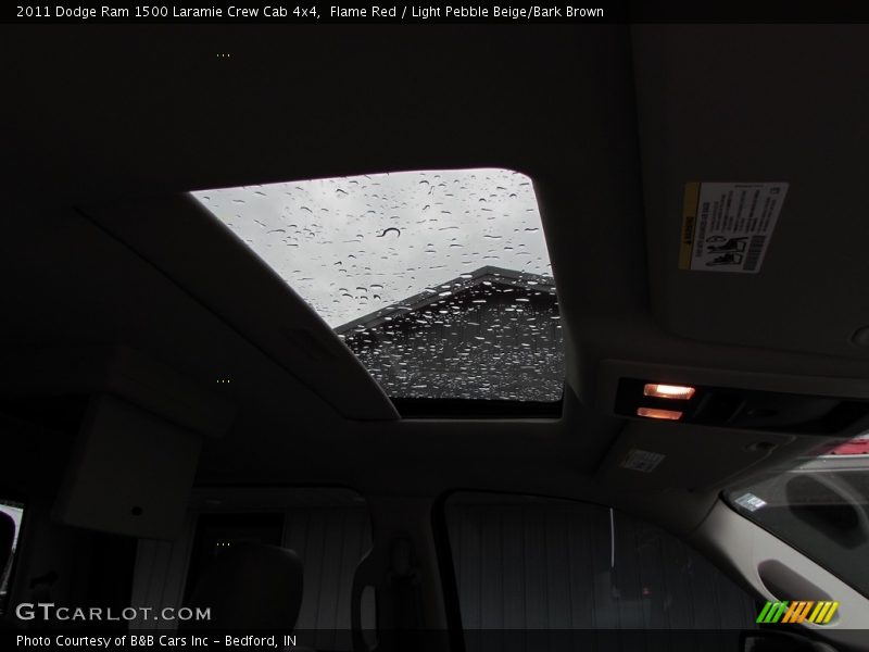 Flame Red / Light Pebble Beige/Bark Brown 2011 Dodge Ram 1500 Laramie Crew Cab 4x4