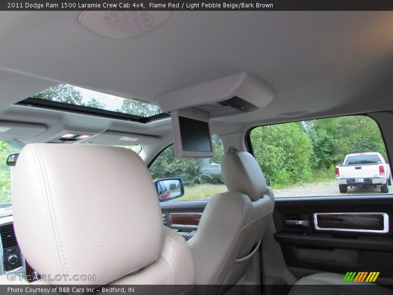 Flame Red / Light Pebble Beige/Bark Brown 2011 Dodge Ram 1500 Laramie Crew Cab 4x4
