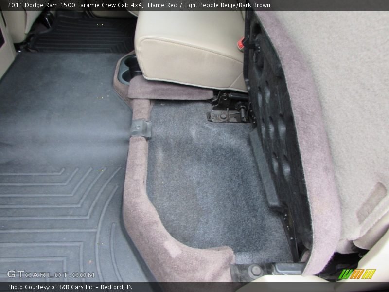 Flame Red / Light Pebble Beige/Bark Brown 2011 Dodge Ram 1500 Laramie Crew Cab 4x4
