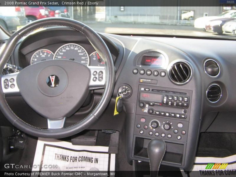 Crimson Red / Ebony 2008 Pontiac Grand Prix Sedan