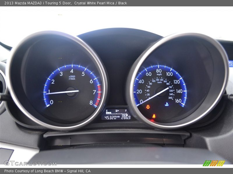 Crystal White Pearl Mica / Black 2013 Mazda MAZDA3 i Touring 5 Door