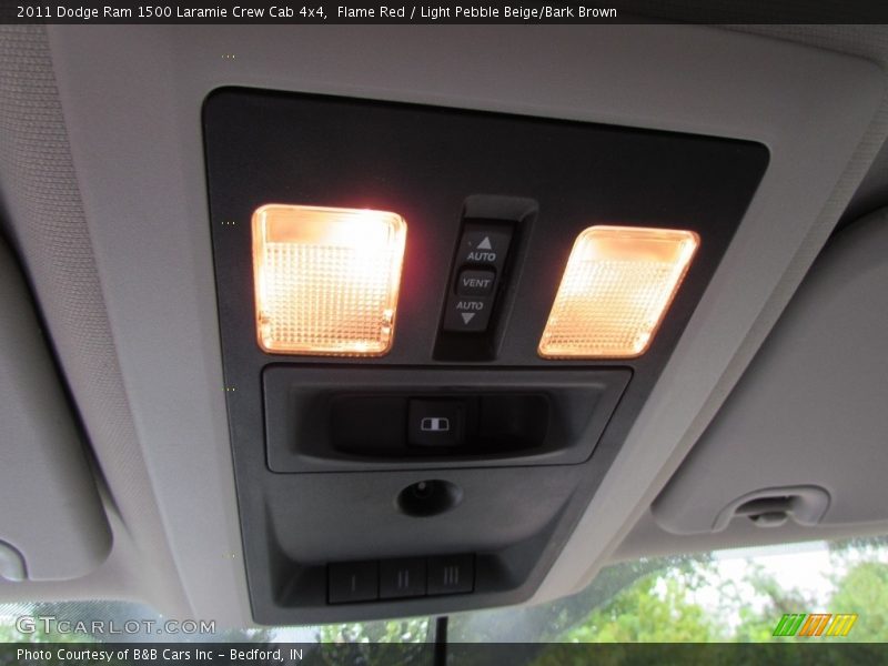 Flame Red / Light Pebble Beige/Bark Brown 2011 Dodge Ram 1500 Laramie Crew Cab 4x4