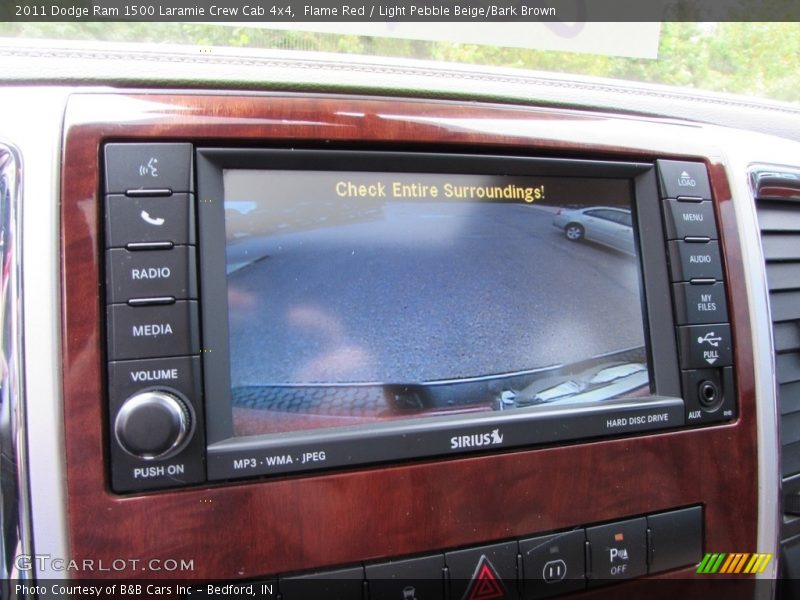 Flame Red / Light Pebble Beige/Bark Brown 2011 Dodge Ram 1500 Laramie Crew Cab 4x4
