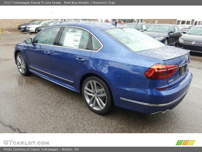 Reef Blue Metallic / Moonrock Gray 2017 Volkswagen Passat R-Line Sedan