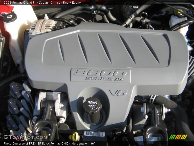 Crimson Red / Ebony 2008 Pontiac Grand Prix Sedan