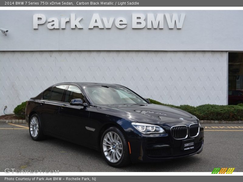 Carbon Black Metallic / Light Saddle 2014 BMW 7 Series 750i xDrive Sedan