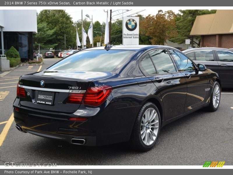 Carbon Black Metallic / Light Saddle 2014 BMW 7 Series 750i xDrive Sedan