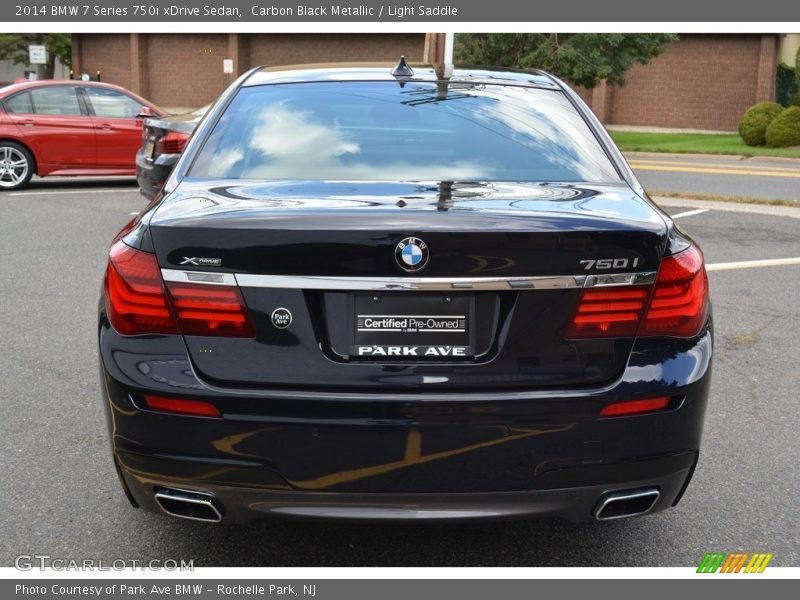Carbon Black Metallic / Light Saddle 2014 BMW 7 Series 750i xDrive Sedan