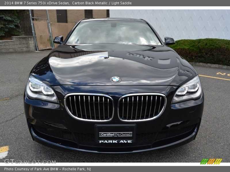 Carbon Black Metallic / Light Saddle 2014 BMW 7 Series 750i xDrive Sedan