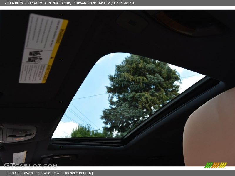 Carbon Black Metallic / Light Saddle 2014 BMW 7 Series 750i xDrive Sedan