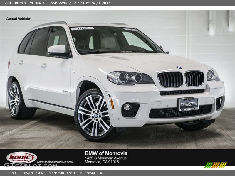 Alpine White / Oyster 2013 BMW X5 xDrive 35i Sport Activity