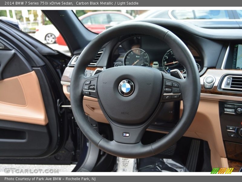Carbon Black Metallic / Light Saddle 2014 BMW 7 Series 750i xDrive Sedan